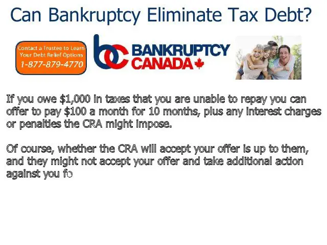 Can Bankruptcy Eliminate Tax Debt?