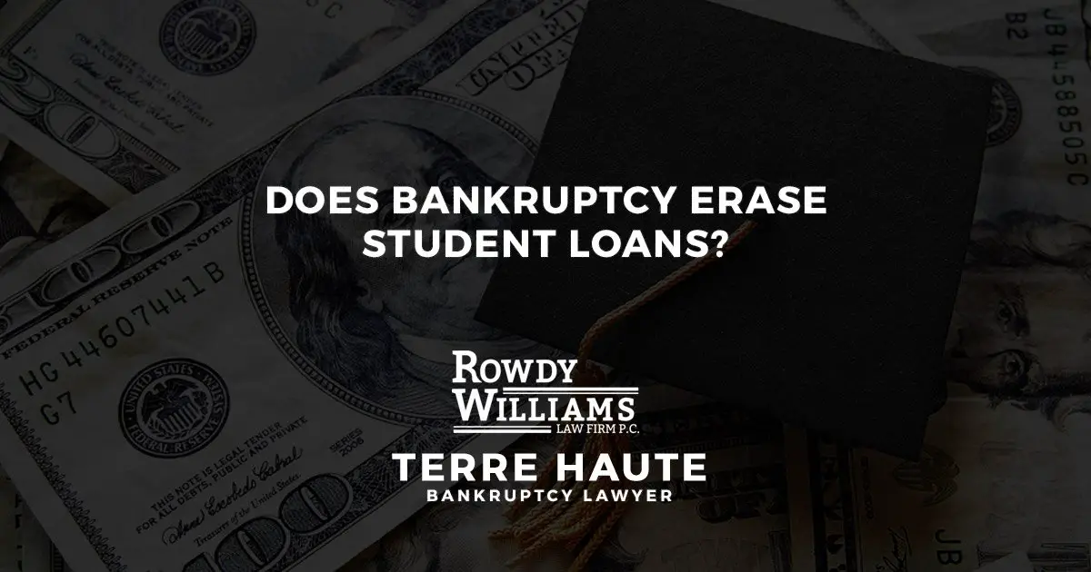 Does bankruptcy erase student loans?