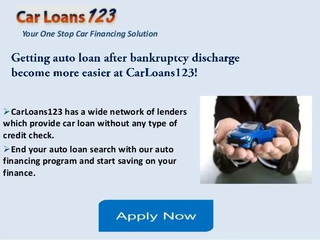 Getting a car loan after bankruptcy discharge