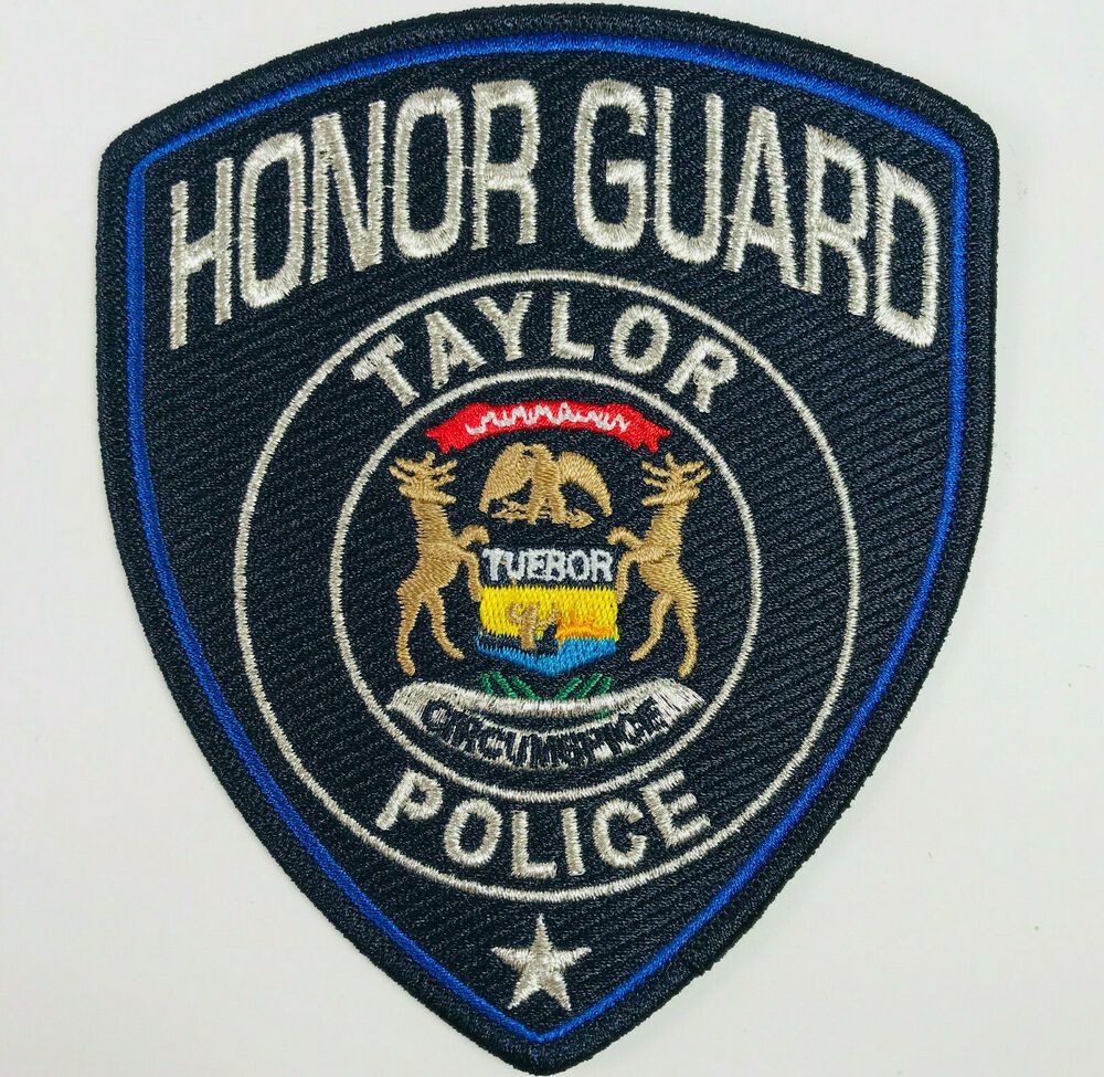 Honor Guard Taylor Police Wayne County Michigan Patch