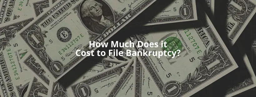 How Much Does It Cost To Declare Bankruptcy