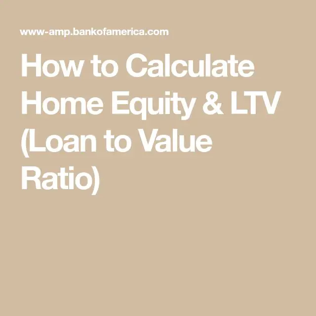 How to Calculate Home Equity &  LTV (Loan to Value Ratio)