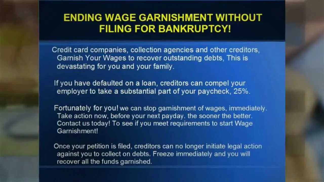 How To Stop Wage Garnishment Without Bankruptcy