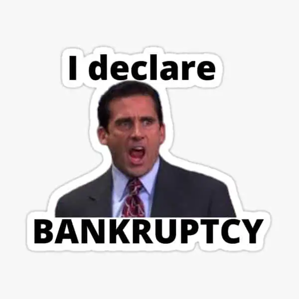 I Declare Bankruptcy Stickers