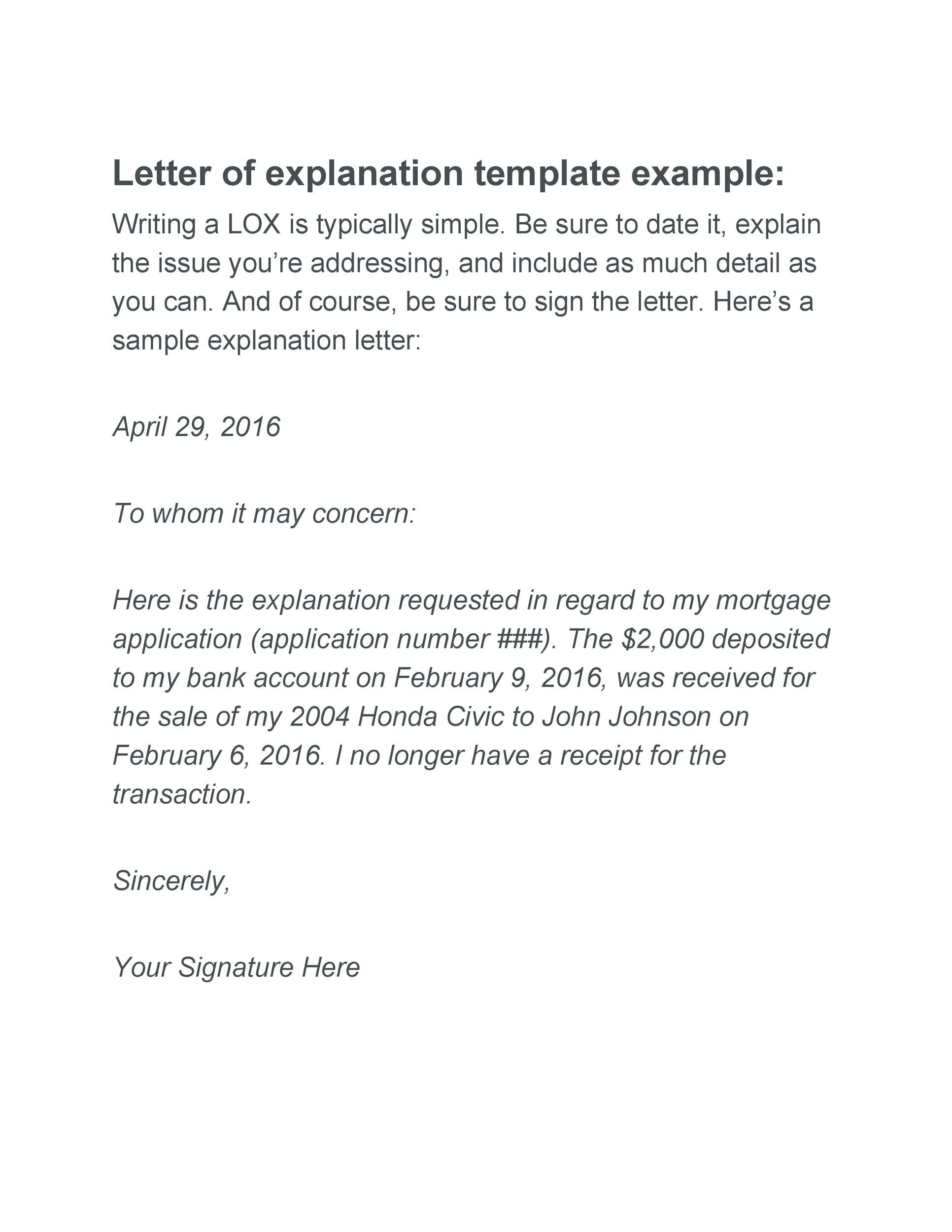 Letter Of Explanation For Mortgage Credit Inquiries ...