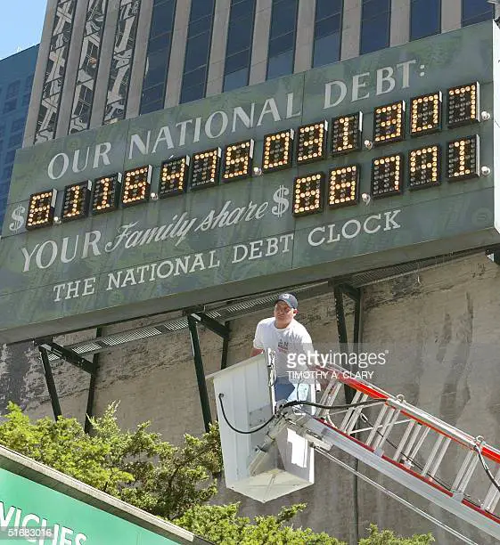 National Debt Clock Stock Photos and Pictures
