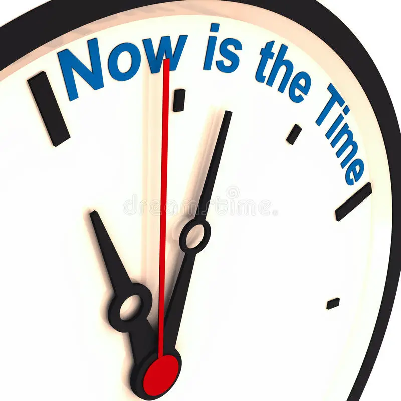 Now is the time stock illustration. Illustration of manage