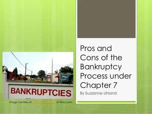 Pros and Cons of the Bankruptcy Process under Chapter 7