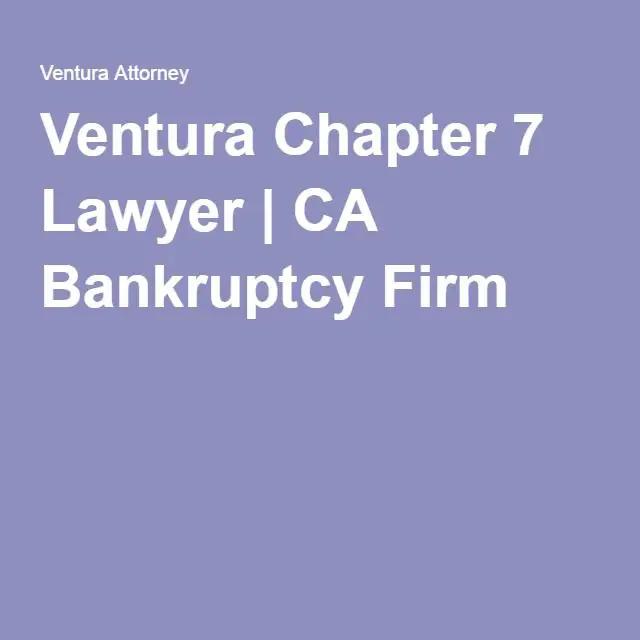 Ventura Chapter 7 Lawyer