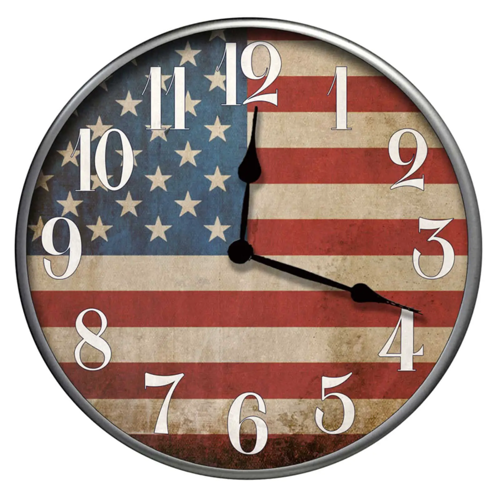 Westclox 32897af 12"  American Flag Wall Clock
