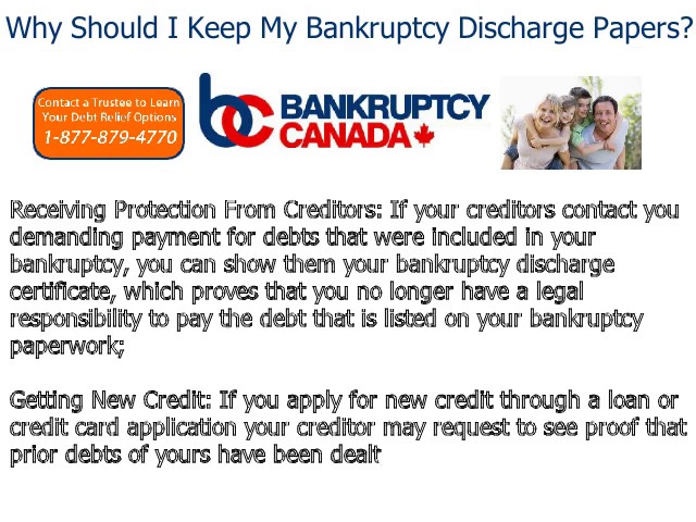 Why Should I Keep My Bankruptcy Discharge Papers?