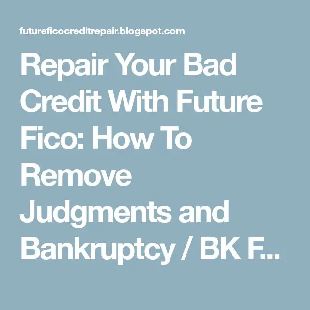woodmatismdesigns: Remove Discharged Bankruptcy From Credit Report