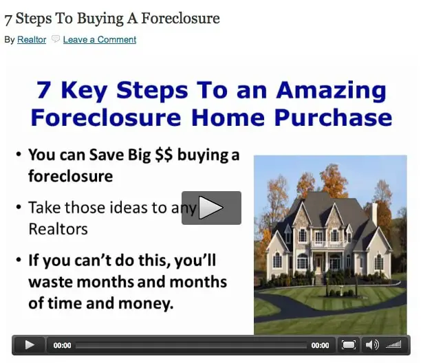 You Too Can Have An Amazing Foreclosure Home Purchase